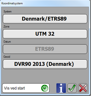 Trimble Penmap Koordinatsystem